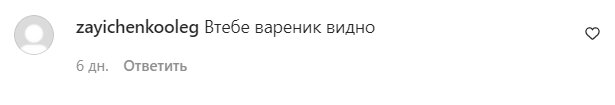 Комментарии на пост Оли Цибульской в Instagram
