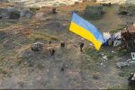Прапор України на острові Зміїний, кадр з відео