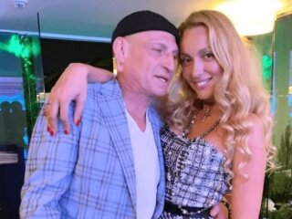 Оля Полякова с мужем Вадимом, фото из соцсетей